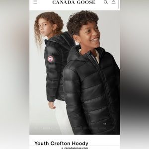 Canada Goose Youth black puffer